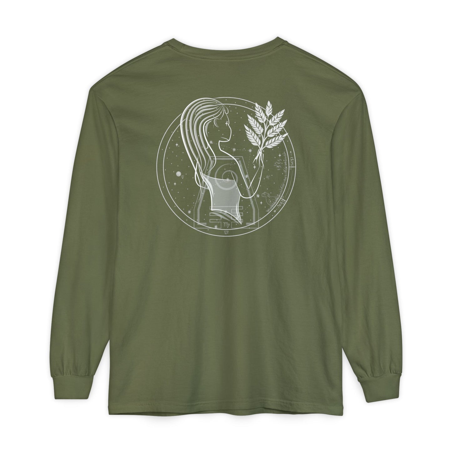 Virgo Emblem Mystic Maiden Unisex Long Sleeve Tee