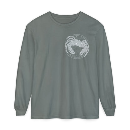 Cancer Crab Emblem Zodiac Long Sleeve T-Shirt