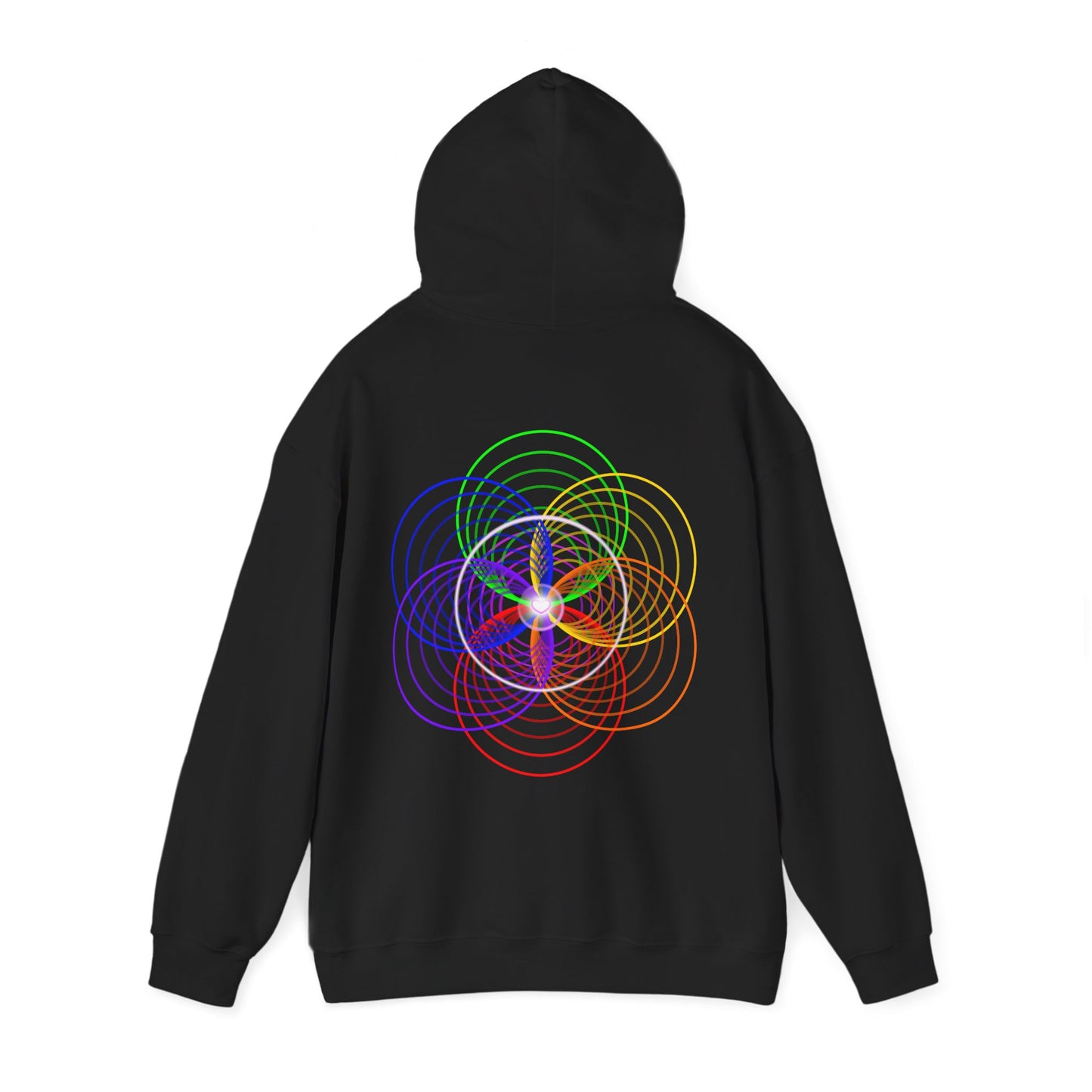Psychedelic Seed of Life Unisex Heavy Blend Hooded Sweatshirt