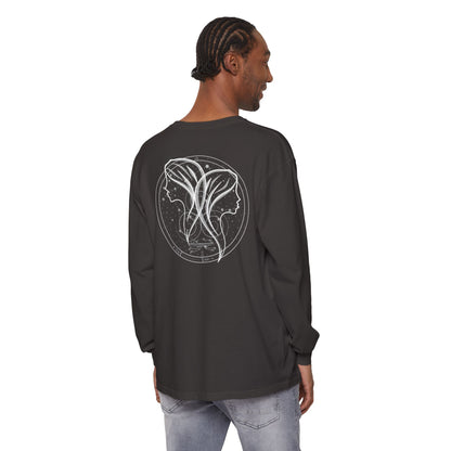 Gemini Emblem Mystical Twin Souls Unisex Long Sleeve Tee