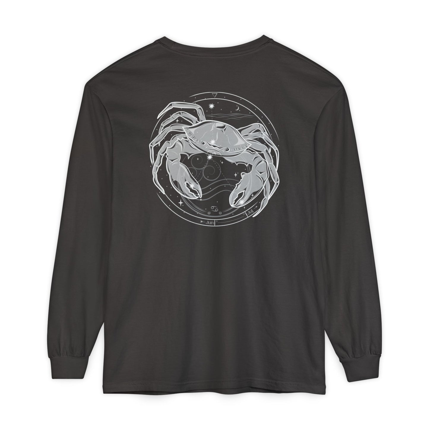 Cancer Crab Emblem Zodiac Long Sleeve T-Shirt