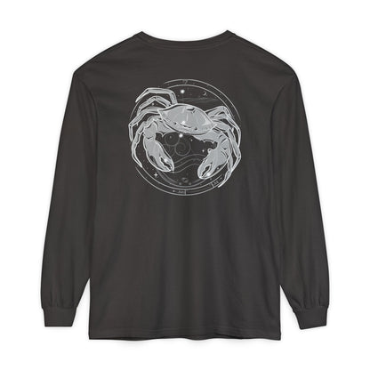 Cancer Crab Emblem Zodiac Long Sleeve T-Shirt