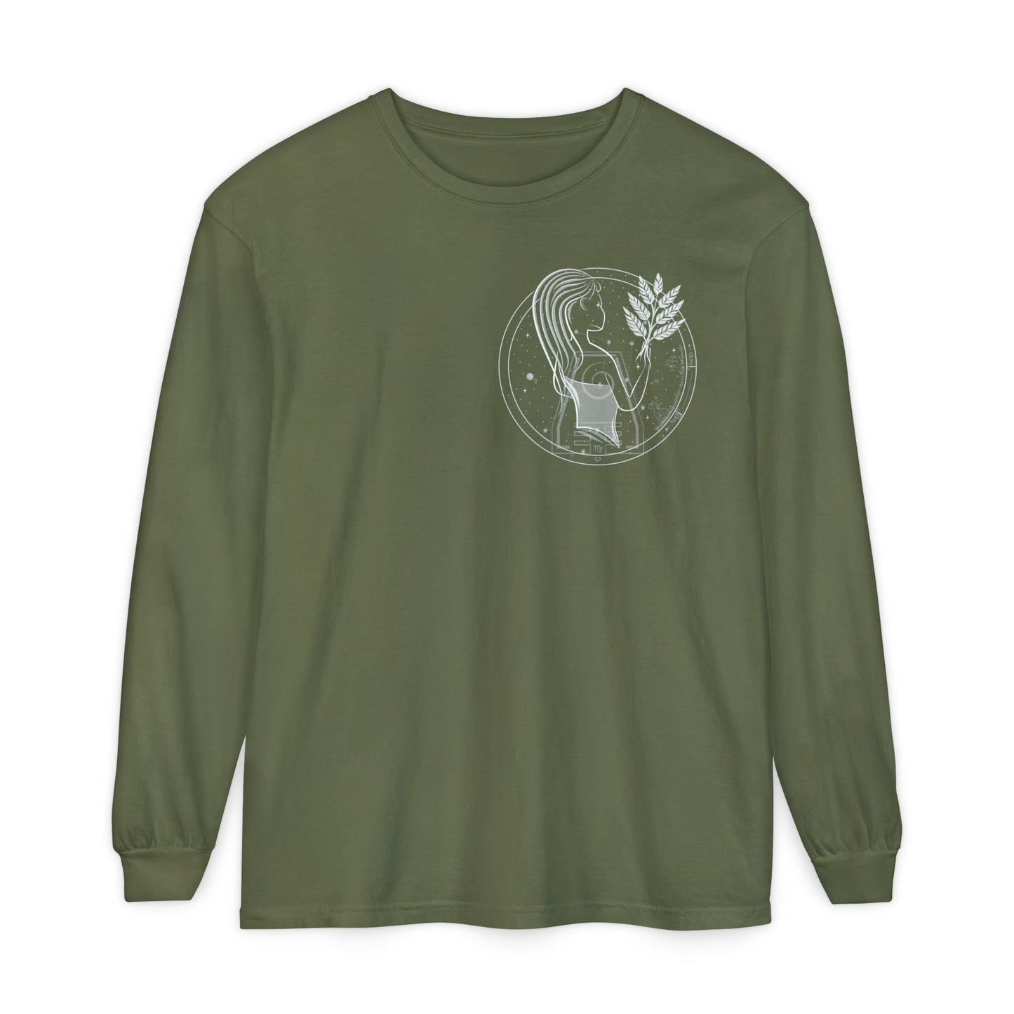 Virgo Emblem Mystic Maiden Unisex Long Sleeve Tee