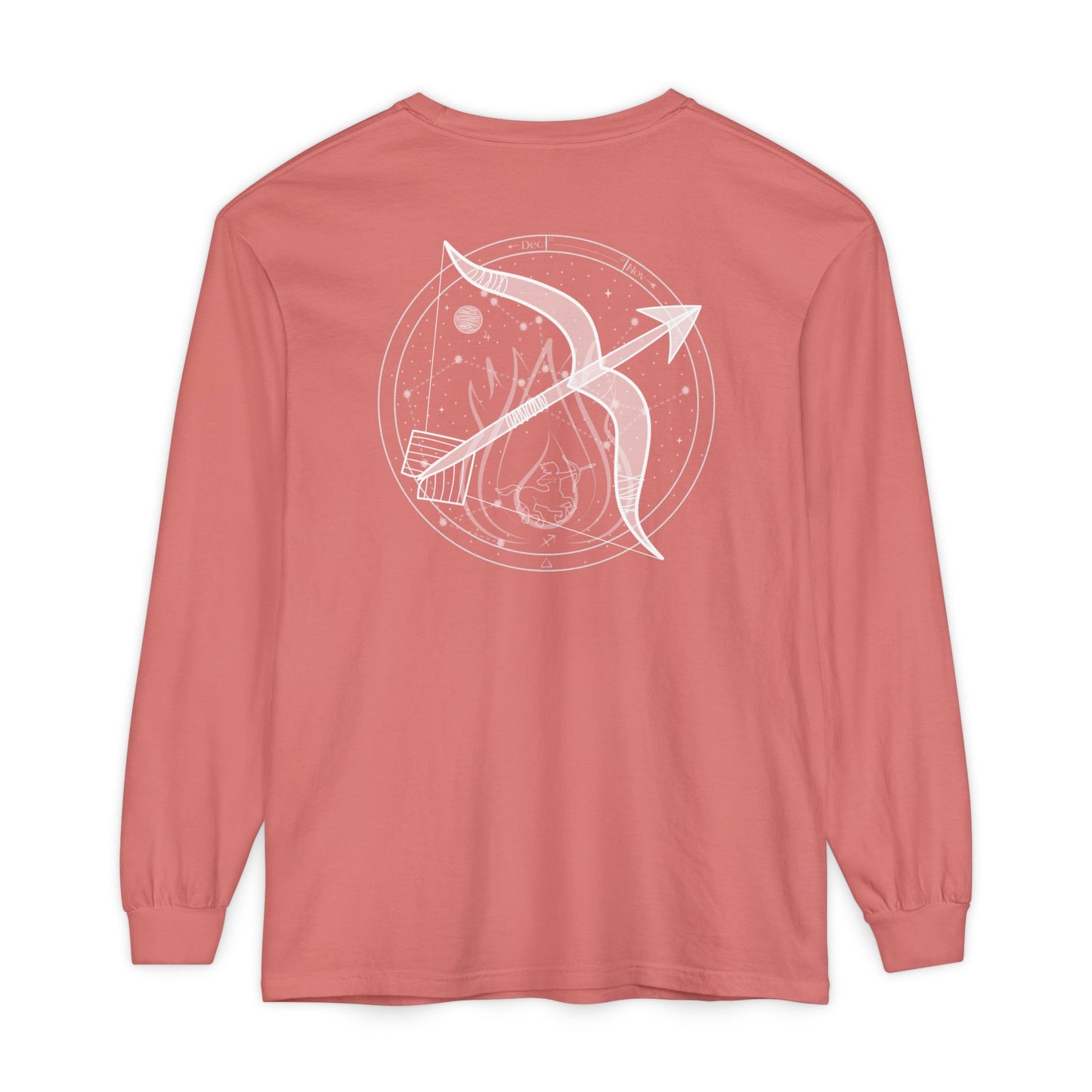 Sagittarius Emblem Mystic Bow Unisex Long Sleeve Tee