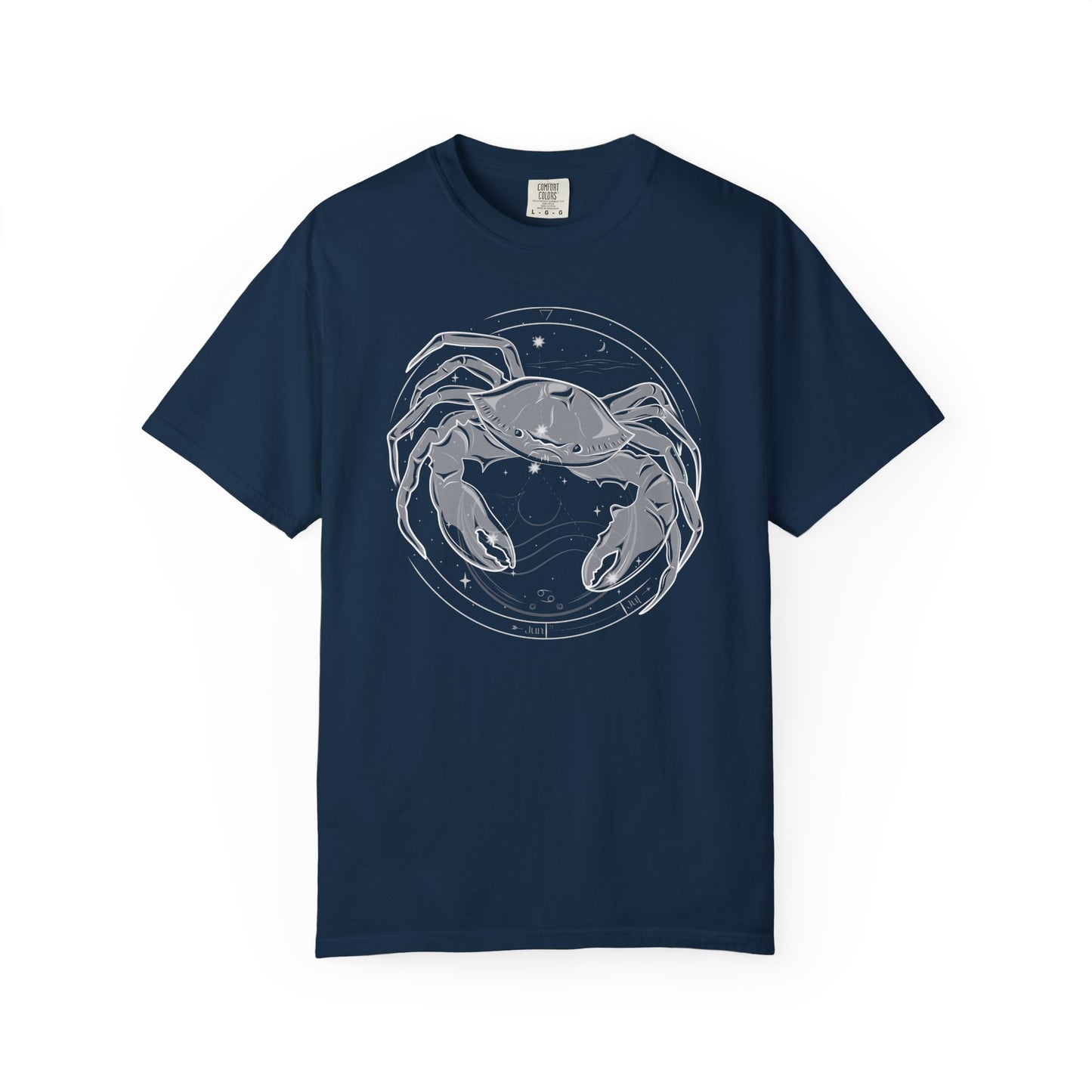 Cancer Crab Emblem Zodiac T-Shirt — Water Sign Astrology Tee