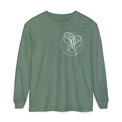 Gemini Emblem Mystical Twin Souls Unisex Long Sleeve Tee