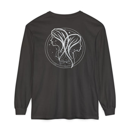 Gemini Emblem Mystical Twin Souls Unisex Long Sleeve Tee