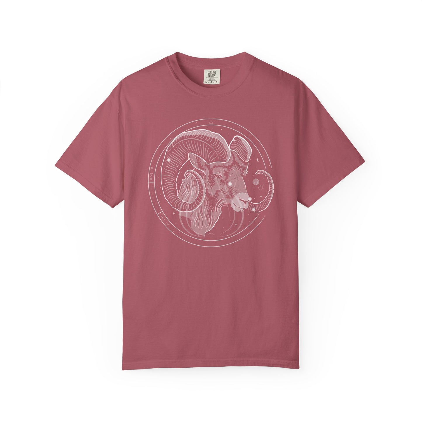 Aries Ram Emblem, Fire Sign Astrology Tee