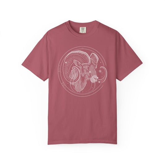 Aries Ram Emblem, Fire Sign Astrology Tee