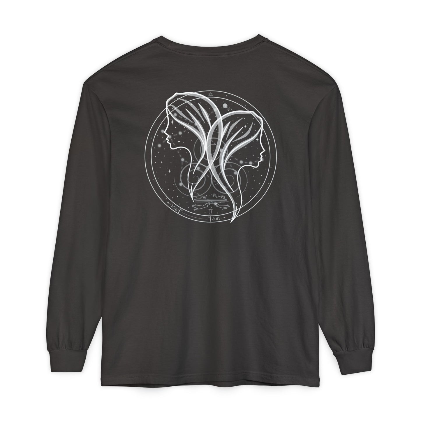 Gemini Emblem Mystic Twins Long Sleeve Tee