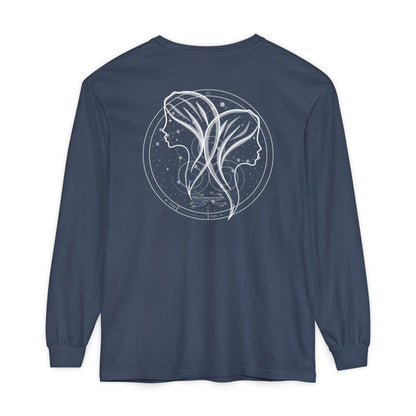 Gemini Emblem Mystic Twins Long Sleeve Tee