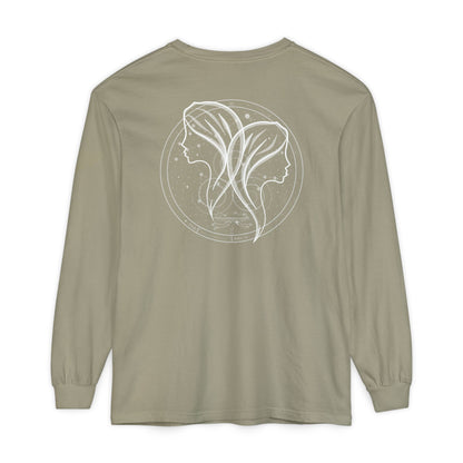 Gemini Emblem Mystical Twin Souls Unisex Long Sleeve Tee