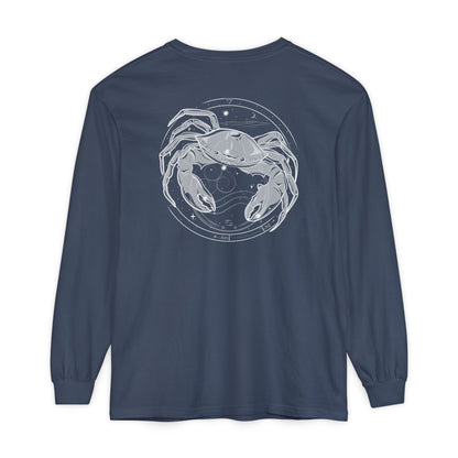 Cancer Crab Emblem Zodiac Long Sleeve T-Shirt