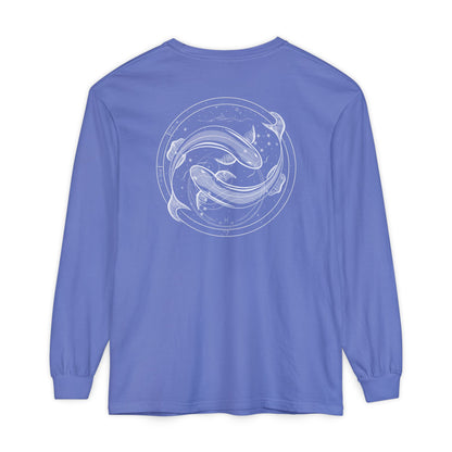 Pisces Emblem Mystic Fish Unisex Long Sleeve Tee