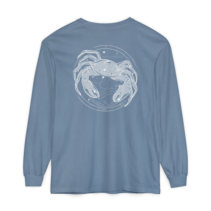 Cancer Crab Emblem Zodiac Long Sleeve T-Shirt