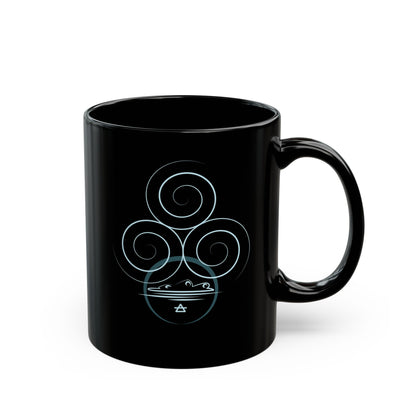 Glossy Black Mug - Air