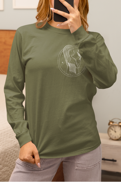 Virgo Emblem Mystic Maiden Unisex Long Sleeve Tee