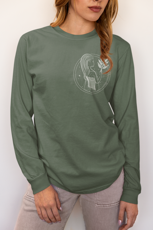 Virgo Emblem Mystic Maiden Unisex Long Sleeve Tee