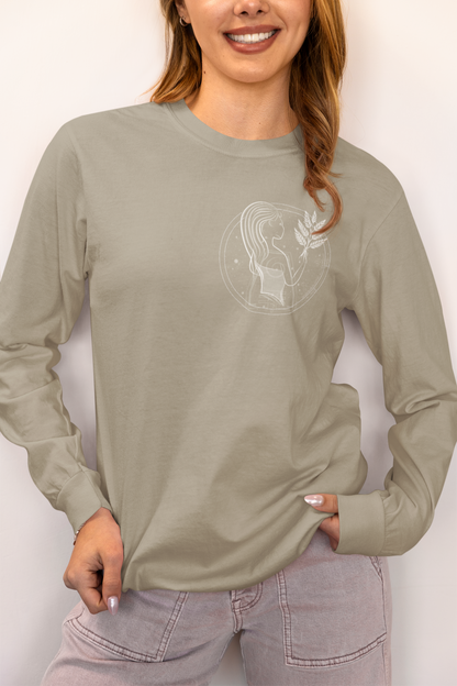 Virgo Emblem Mystic Maiden Unisex Long Sleeve Tee