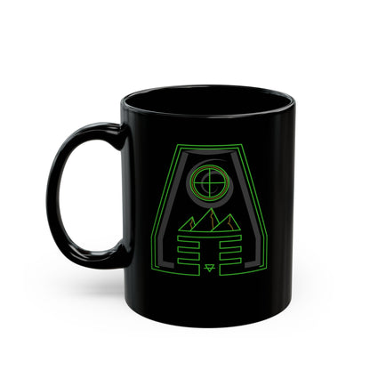 Glossy Black Mug - Earth