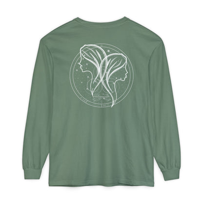Gemini Emblem Mystic Twins Long Sleeve Tee