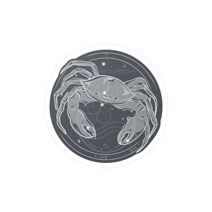Cancer Crab Emblem Vinyl Sticker — Water Sign Zodiac Kiss-Cut Decal