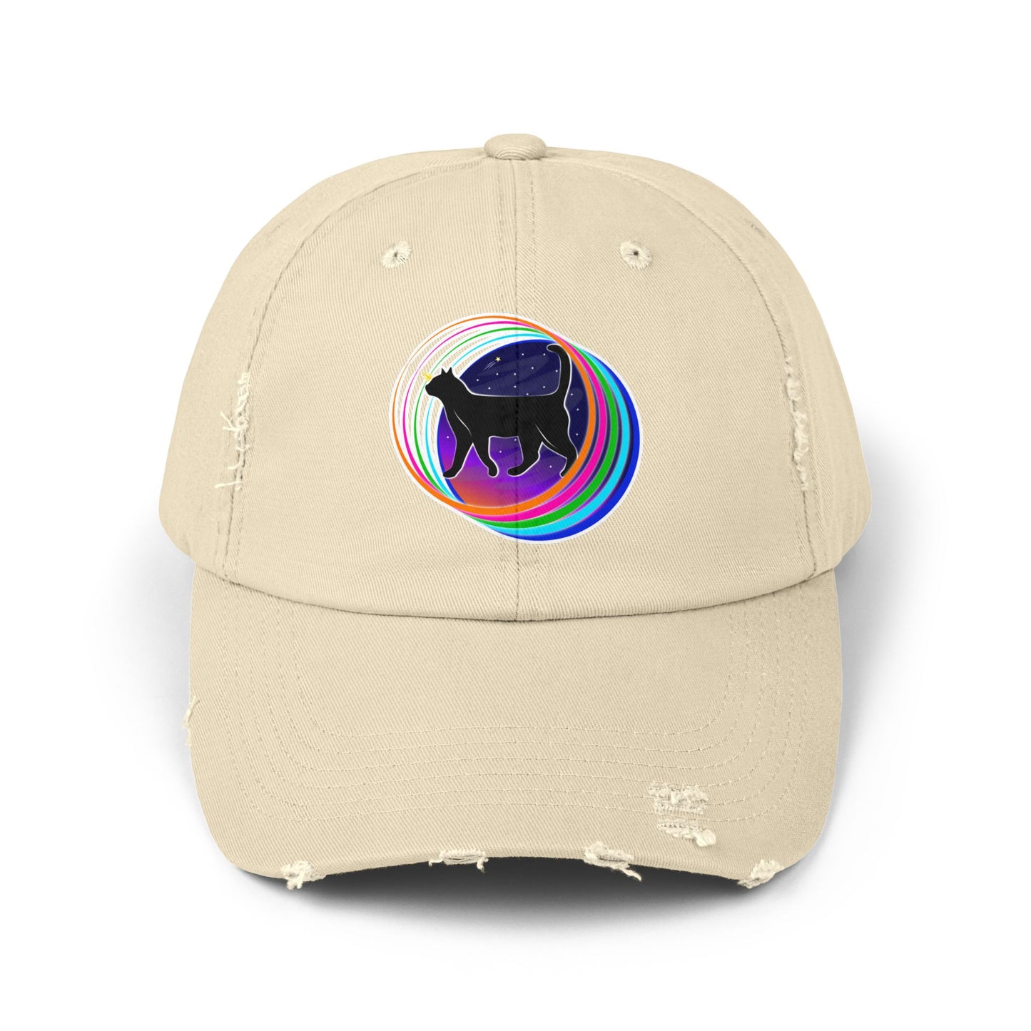 Aether Cat Distressed Cosmic Cap