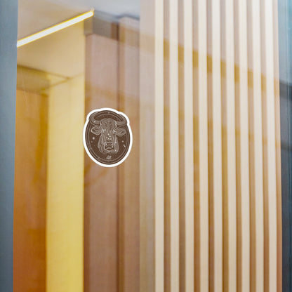 Taurus Zodiac Vinyl Decal — Earth Sign Kiss-Cut Sticker