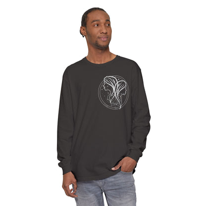 Gemini Emblem Mystical Twin Souls Unisex Long Sleeve Tee