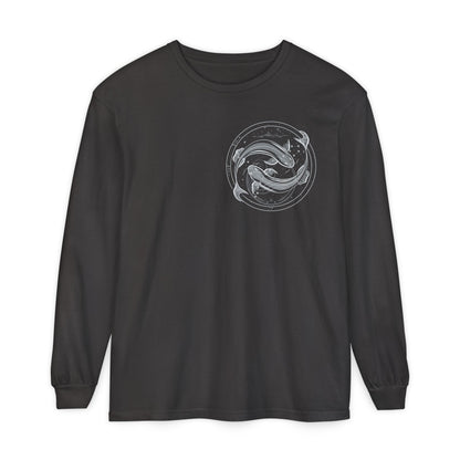 Pisces Emblem Mystic Fish Unisex Long Sleeve Tee