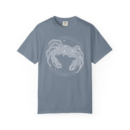 Cancer Crab Emblem Zodiac T-Shirt — Water Sign Astrology Tee