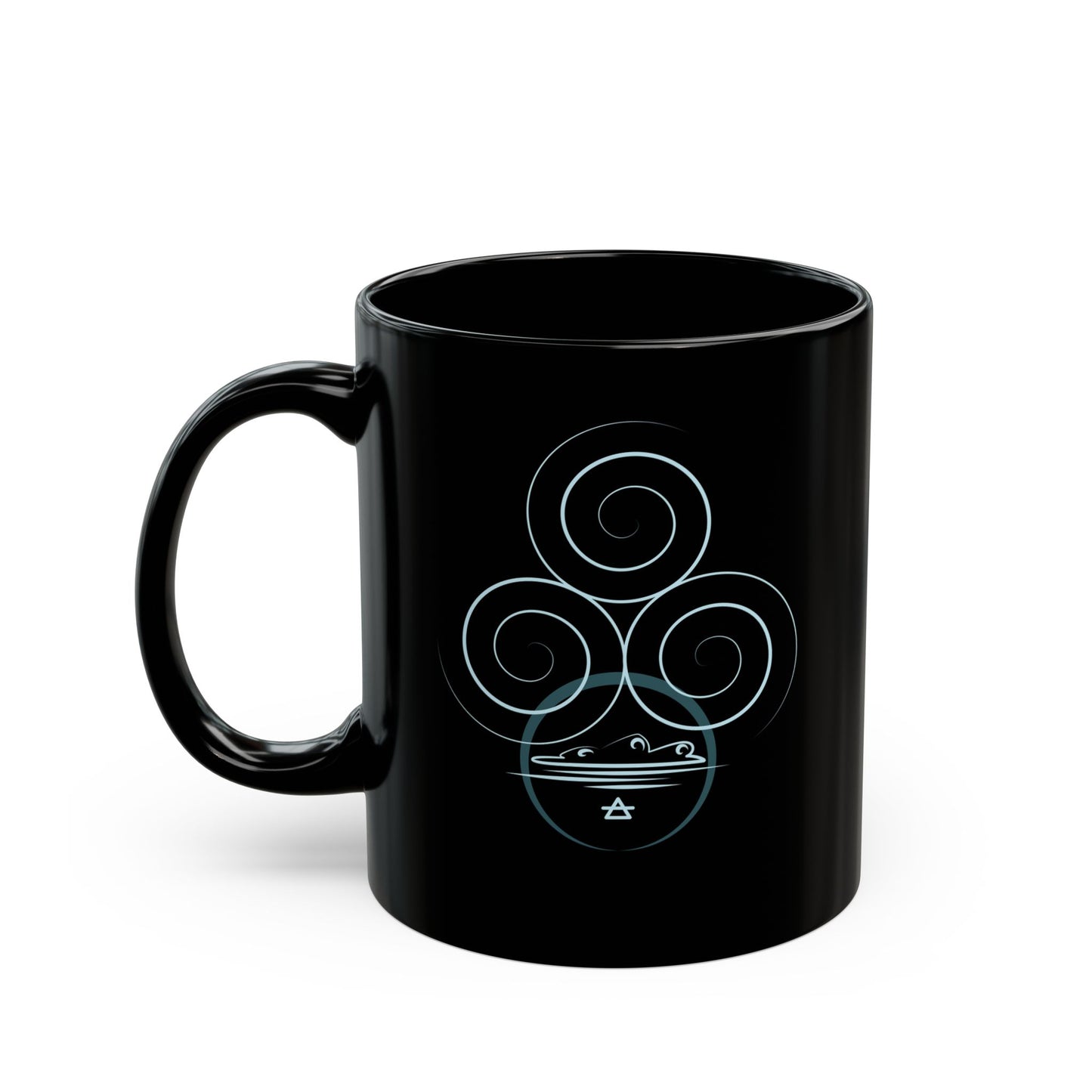 Glossy Black Mug - Air