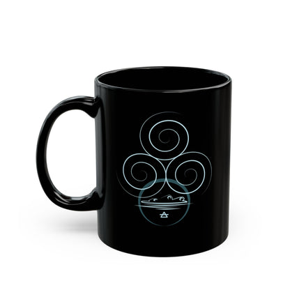 Glossy Black Mug - Air