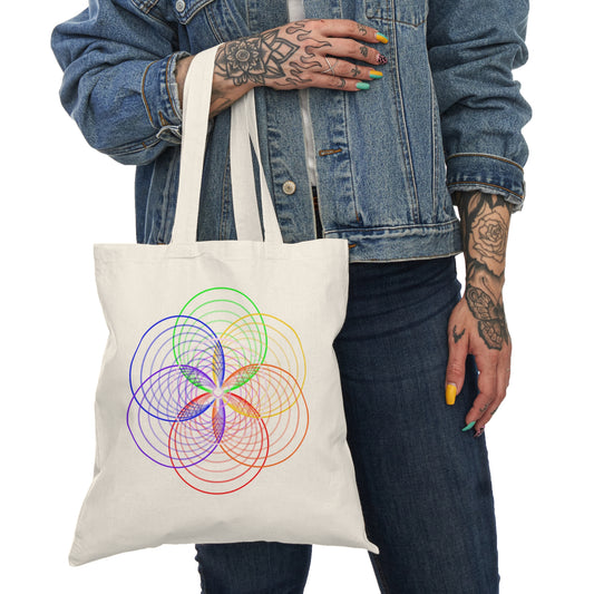 Psychedelic Seed of Life Tote Bag
