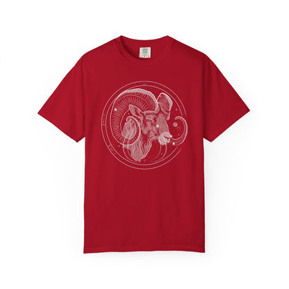 Aries Ram Emblem, Fire Sign Astrology Tee