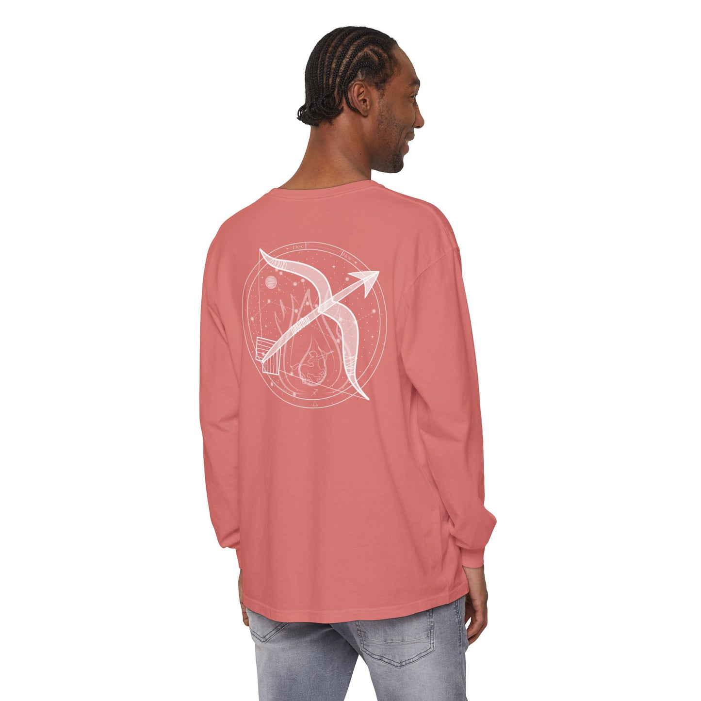 Sagittarius Emblem Mystic Bow Unisex Long Sleeve Tee