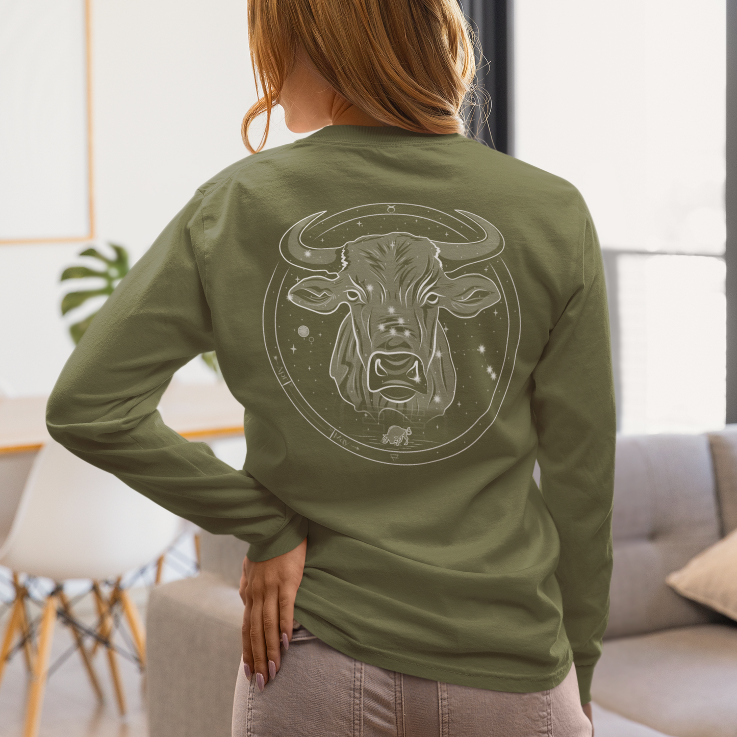 Taurus Emblem Mystic Bull Long Sleeve Tee