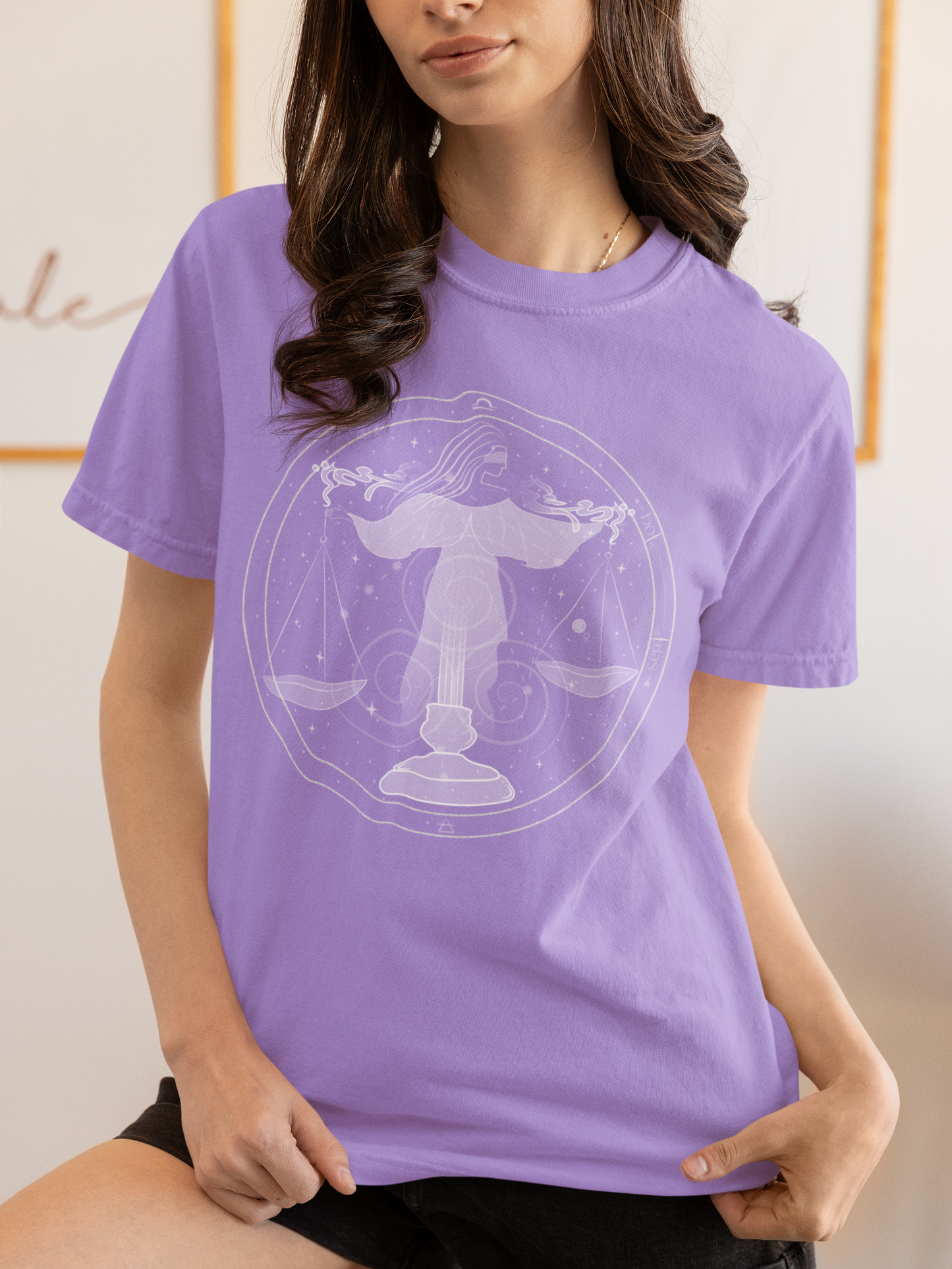 Libra Symbol Unisex Astrology T-Shirt